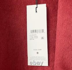 UGG Men's Shawl Collar Fleece Robe M/L Burgundy Red Plush Belted Lounge NWT