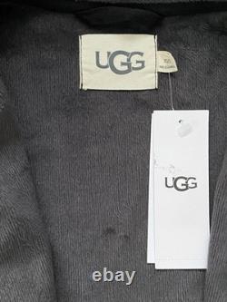UGG Robinson Robe Black Heather XS/S NWT Plush Fleece Bathrobe Mens