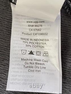 UGG Robinson Robe Black Heather XS/S NWT Plush Fleece Bathrobe Mens