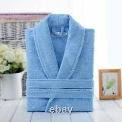 Unisex Men Women Soft Long Bath Robe Nightgown Sleepwear Casual Home Bathrobe