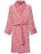 VERSACE Baroque $2575 Rose Cotton And Cashmere Unisex Long Bathrobe New