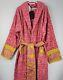 VERSACE Baroque $550 Strawberry Jam Unisex Long Bathrobe New And Authentic