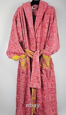 VERSACE Baroque $550 Strawberry Jam Unisex Long Bathrobe New And Authentic