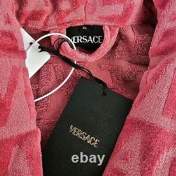 VERSACE Baroque $550 Strawberry Jam Unisex Long Bathrobe New And Authentic