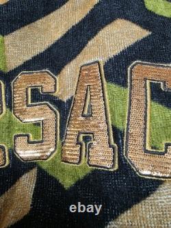 VERSACE Baroque Bathrobe Green & Black Medusa Logo XL