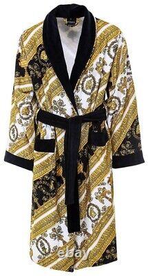 VERSACE Gold I? Baroque Print Bathrobe Cardigan