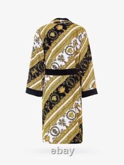 VERSACE Gold I? Baroque Print Bathrobe Cardigan