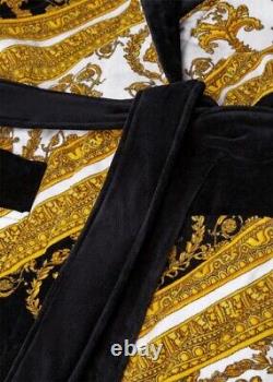 VERSACE Gold I? Baroque Print Bathrobe Cardigan