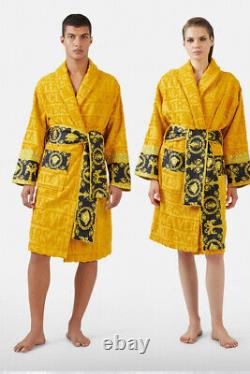 VERSACE Orange Baroque Bathrobe size XXL