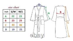 VITAYAN Waffle Robe Long Kimono Soft 100% COTTON Spa Hotel Bathrobe (women, men)