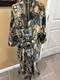 VTG 60s State O Maine Mens One size Bathrobe Terrycloth Safari Animal Print