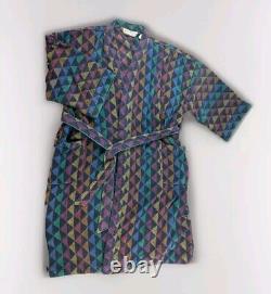 VTG 90s Norm Thompson Bathrobe Thick Terry Cloth Dressing Gown King Size Dadfit