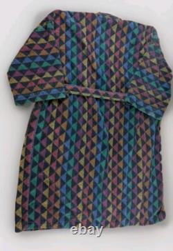 VTG 90s Norm Thompson Bathrobe Thick Terry Cloth Dressing Gown King Size Dadfit