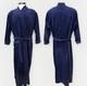 VTG Christian Dior Monsieur Navy Blue Velour Robe Bathrobe Men's L Logo 80s 90s