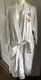 VTG Disney World Bath Robe Adult One Size White Hollywood Tower Hotel Pockets