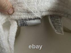 VTG Disney World Bath Robe Adult One Size White Hollywood Tower Hotel Pockets