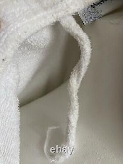 VTG Disney World Bath Robe Adult One Size White Hollywood Tower Hotel Pockets