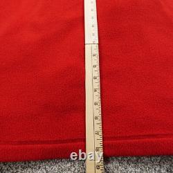 VTG J Crew Robe Mens XS Red Oarsman Fleece Belted Tie Shawl Bath Sleep Night USA