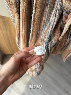 VTG Missoni Luxury 3D Knit Wool Multicolor Bathrobe