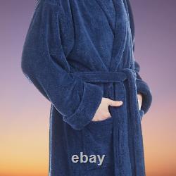 Valor Soft Fuzzy Ladies Men's Velvet Bath Robe Flannel Hooded Dressing Gown Robe