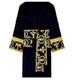 Ver Baroque Cotton Black Bathrobe Luxury Hot Gift Unisex Pajamas Sleepwear sace