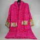 Versace Baroque And Greca Print Pink Unisex Long Bathrobe New