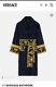 Versace Baroque Bath Robe Blue Size XL Brand New With Box And Tags RRP £370