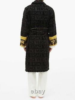 Versace Baroque Bathrobe Black BNWT L