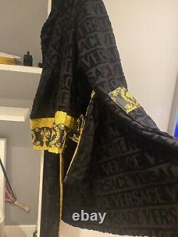 Versace Baroque Bathrobe Black&Gold Size XL RRP £370