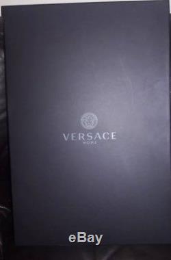 Versace Baroque Bathrobe Black Men Versace Bathrobes -Versace