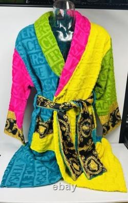 Versace Baroque Bathrobe Multicolored Size XL