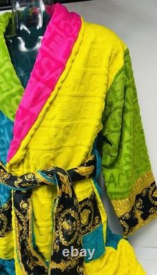 Versace Baroque Bathrobe Multicolored Size XL