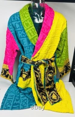 Versace Baroque Bathrobe Multicolored Size XL