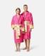 Versace Baroque Bathrobe Pink-One Size