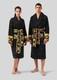 Versace Baroque Cotton Black Bathrobe? Luxury Hot Gift Unisex Pajamas Sleepwear