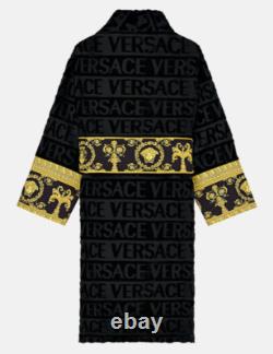 Versace Baroque Cotton Black Bathrobe? Luxury Hot Gift Unisex Pajamas Sleepwear