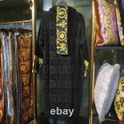 Versace Baroque Cotton Black Bathrobe? Luxury Hot Gift Unisex Pajamas Sleepwear