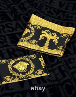 Versace Baroque Cotton Black Bathrobe? Luxury Hot Gift Unisex Pajamas Sleepwear