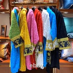 Versace Baroque Cotton Black Bathrobe? Luxury Hot Gift Unisex Pajamas Sleepwear