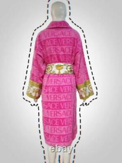 Versace Baroque Cotton pink Bathrobe? Luxury Hot Gift Unisex Pajamas Sleepwear