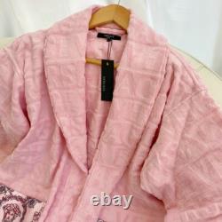 Versace Baroque Cotton pink Bathrobe? Luxury Hot Gift Unisex Pajamas Sleepwear