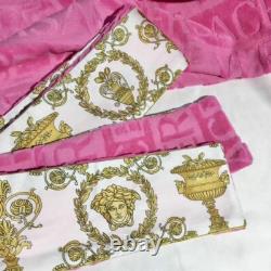 Versace Baroque Cotton pink Bathrobe? Luxury Hot Gift Unisex Pajamas Sleepwear