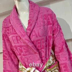 Versace Baroque Cotton pink Bathrobe? Luxury Hot Gift Unisex Pajamas Sleepwear