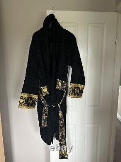 Versace Bath Robe Dressing Gown Black
