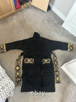 Versace Bath Robe Dressing Gown Black