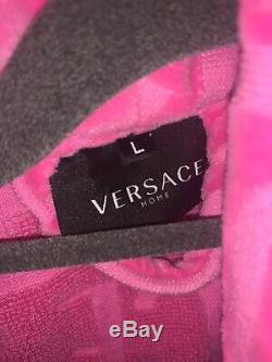 Versace Bathrobe Pink Unisex Size L