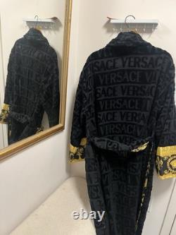 Versace Black Gold Bathrobe I Love Baroque Size L
