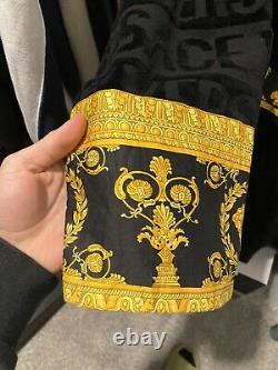 Versace Black and Gold I Love Baroque Bathrobe Medusa Size XL Mens