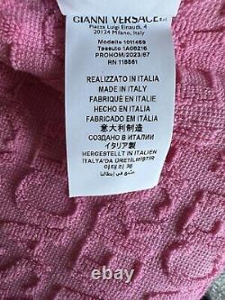 Versace Butterfly Short Cotton Terry Bath Robe Large 1011459 Italy NWT $1300