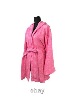 Versace Cotton Terry Hooded Short Bathrobe Robe